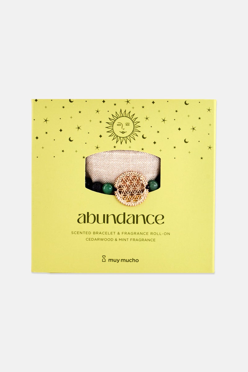 Muy Mucho Abundance Jade Gemstone Scented Bracelet And Fragrance Roll On - Image 2